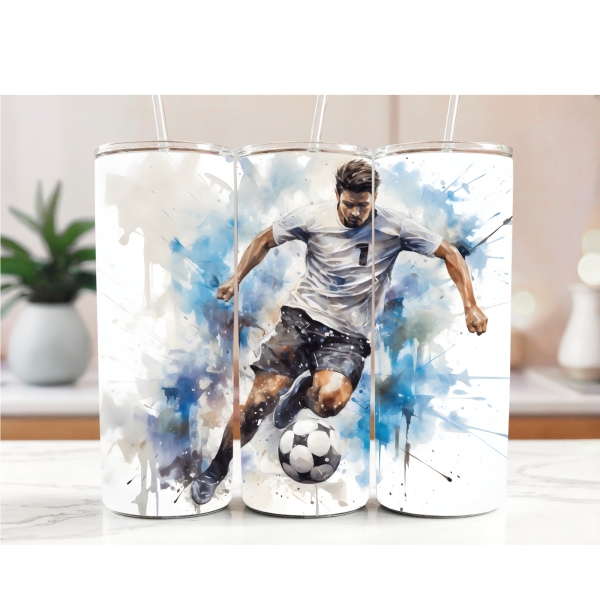 20 oz Tasse mit Fußball Motiv 6